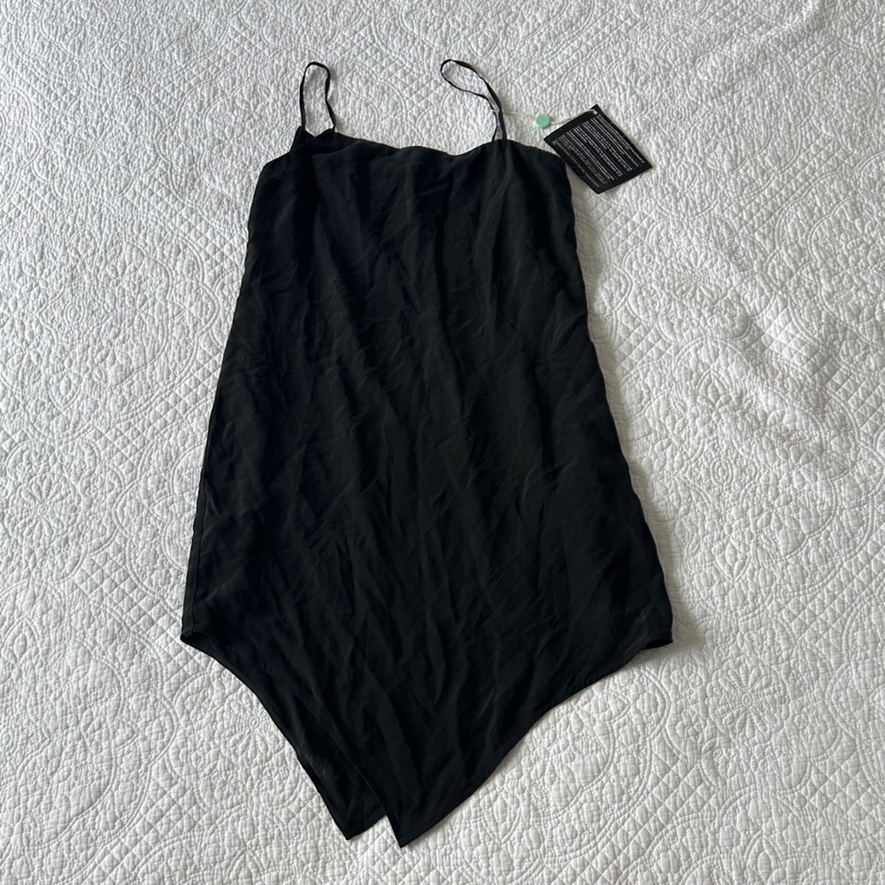 New space concept Black Spaghetti Strap Dress sz 42 / 10